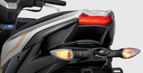 All New Aerox 155 Connected  Sporty-Integrated Rear Handle Grip 
